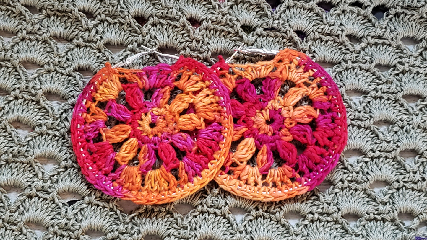 Silk flower hoops