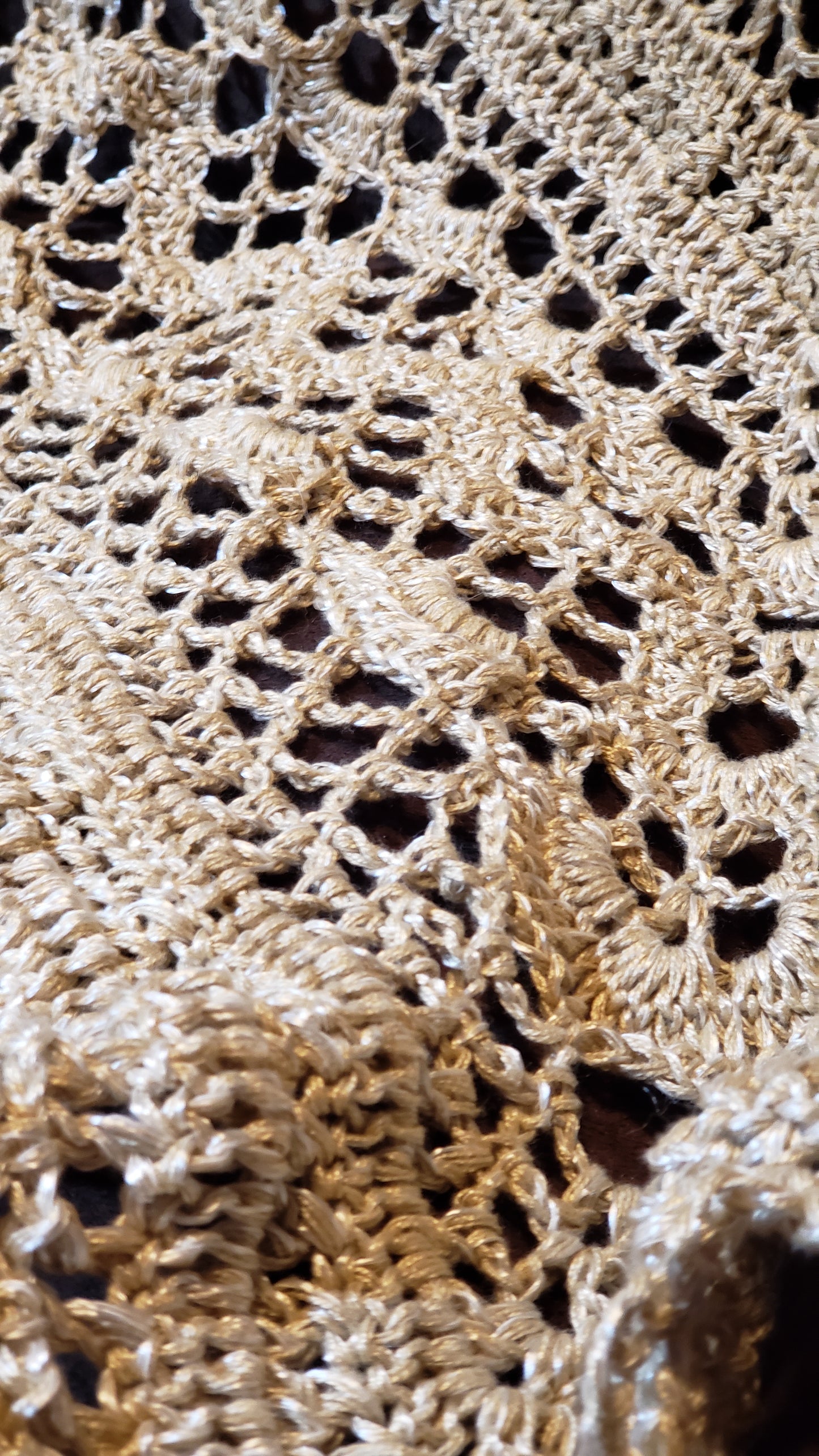 Triangle shawl- gold