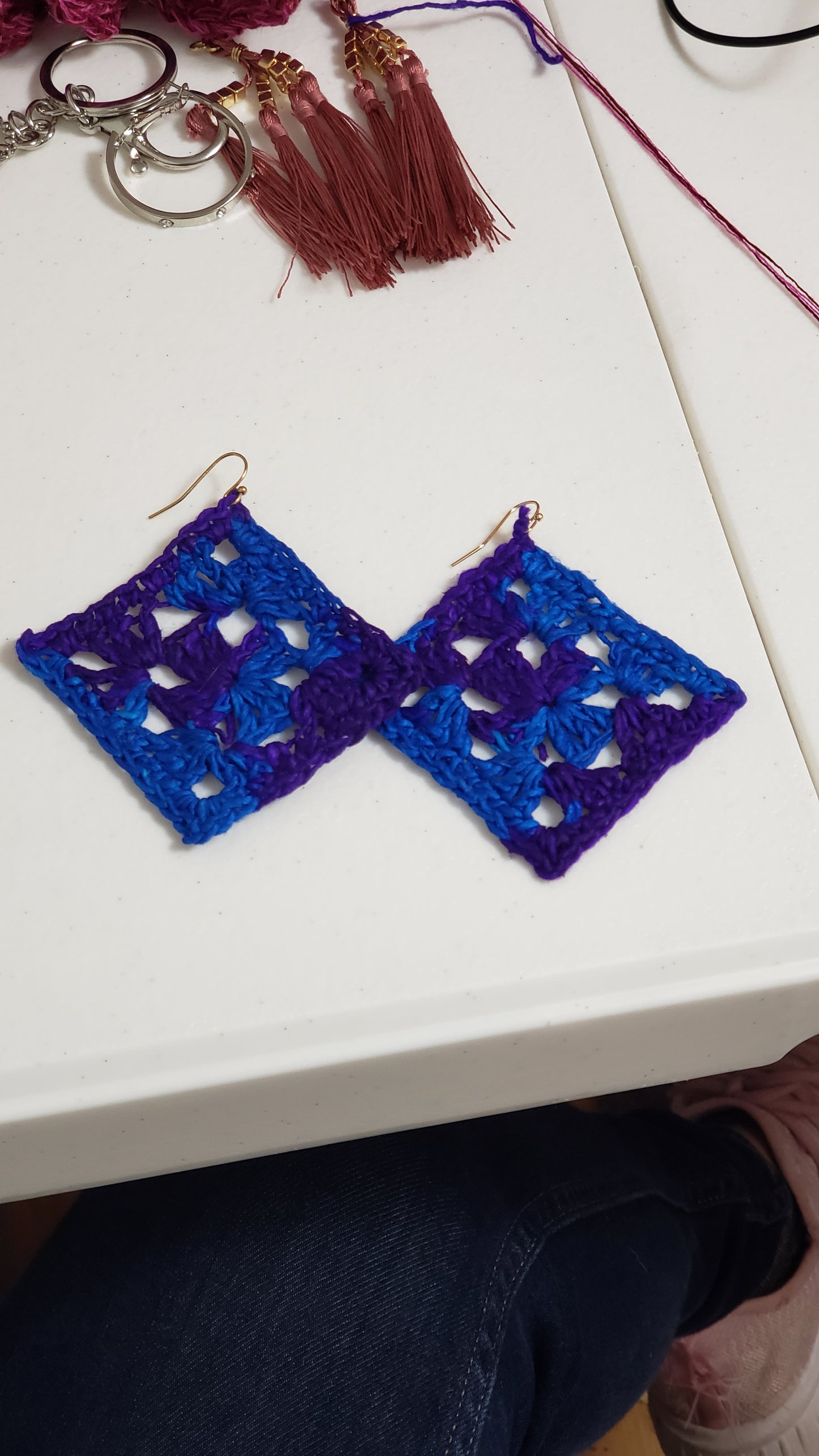 Crochet earrings