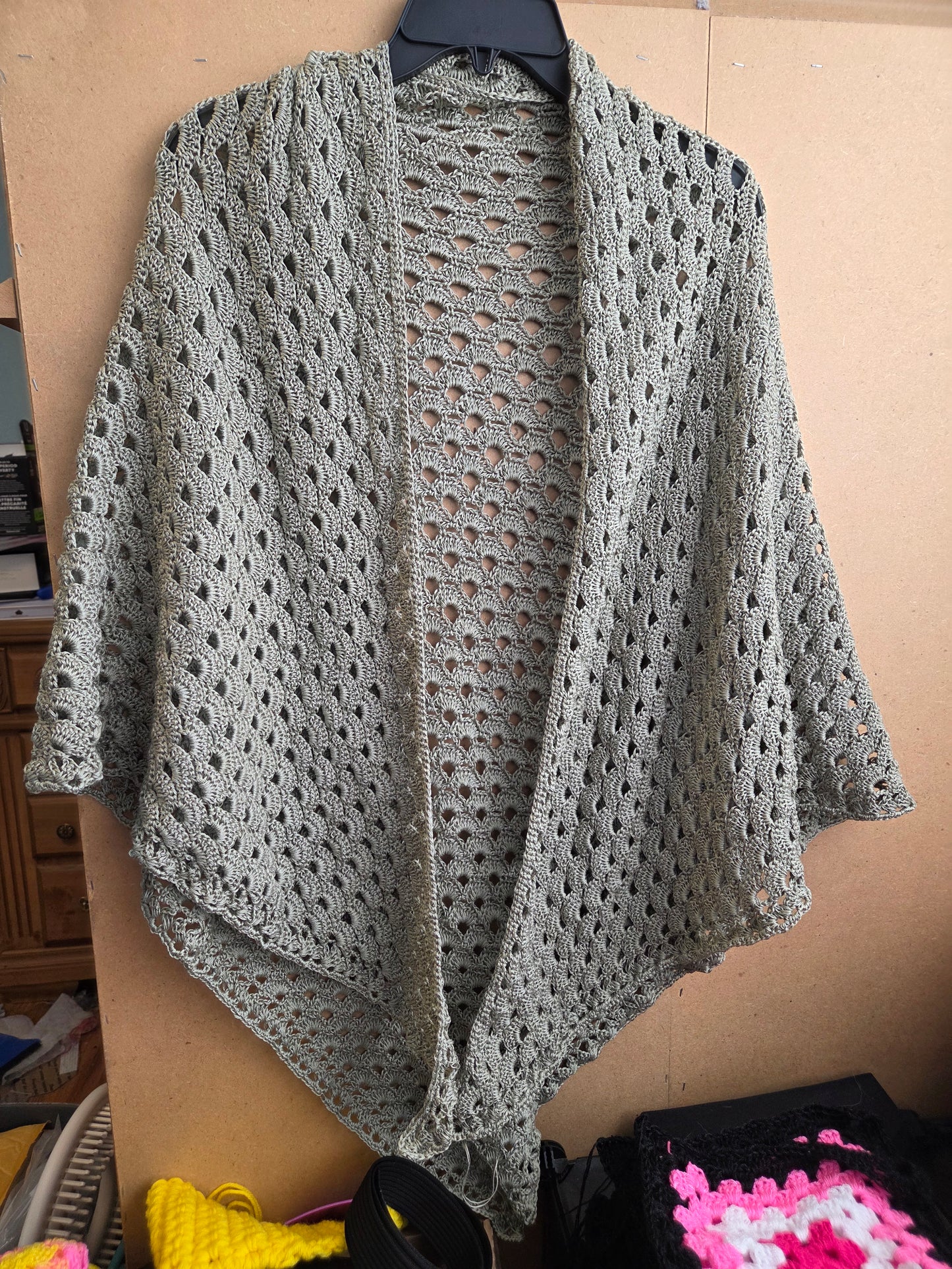Sage green shawl