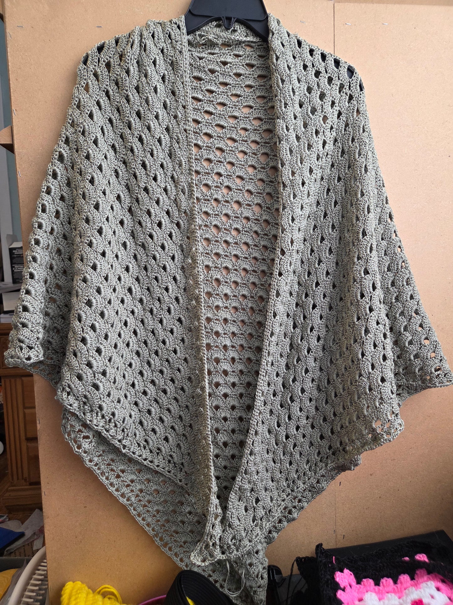 Sage green shawl