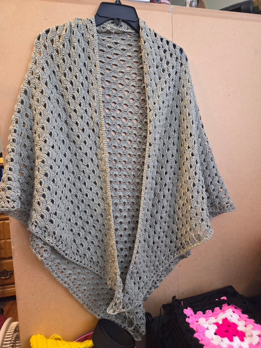 Sage green shawl