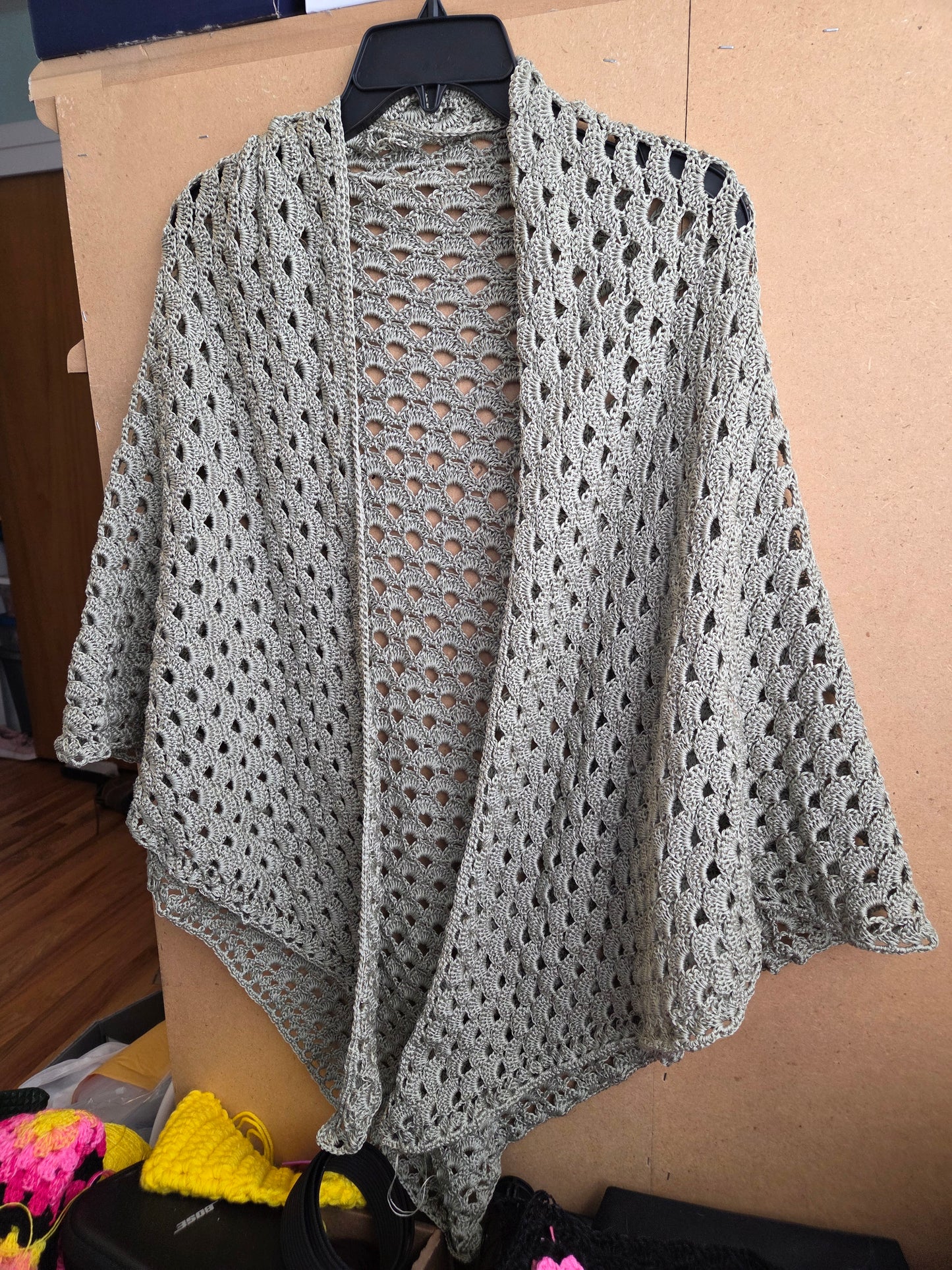 Sage green shawl